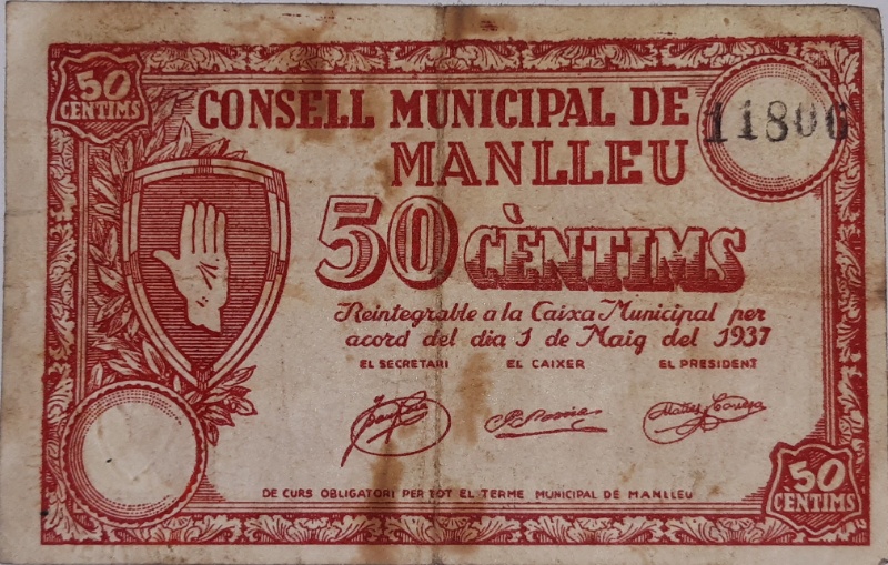 Anverso de 50 Céntimos (Manlleu)