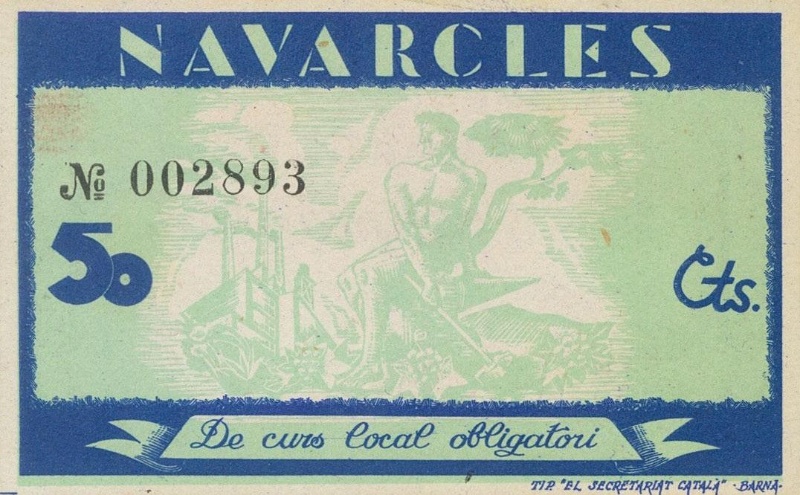 Reverso de 50 Céntimos (Navarcles)