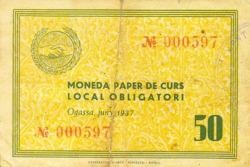Reverso de 50 Céntimos (Ogassa)
