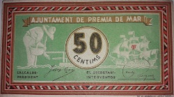 Anverso de 50 Céntimos (Premià de Mar)