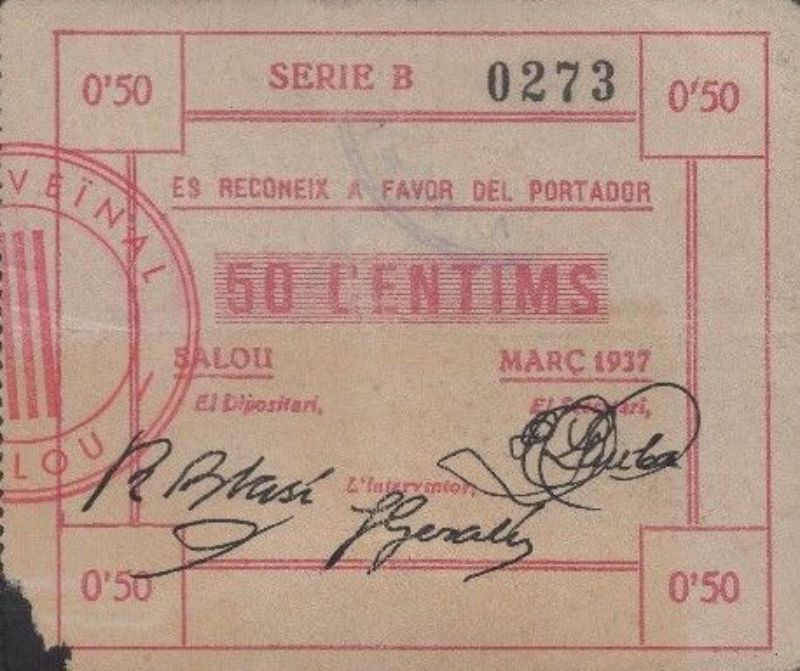 Anverso de 50 Céntimos (Salou)