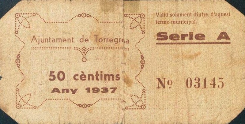 Reverso de 50 Céntimos (Torregrossa)