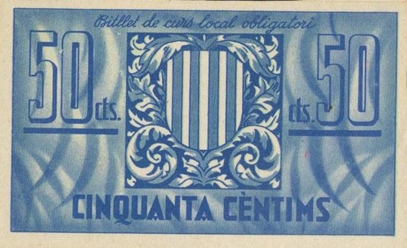 Reverso de 50 Céntimos (Vilamajor)