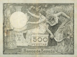 Reverso de 500 Pesetas