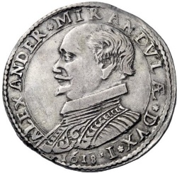 Anverso de ½ (medio) Escudo - Alessandro I