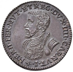 Anverso de ½ (medio) Escudo - Ercole II