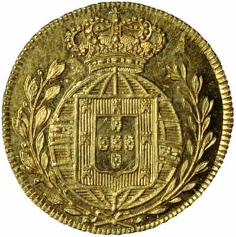 Moneda ½ (medio) Escudo - João VI (ceca de Lisboa) | 1818 - 1821 - Reverso Reverso de ½ (medio) Escudo - João VI (ceca de Lisboa)