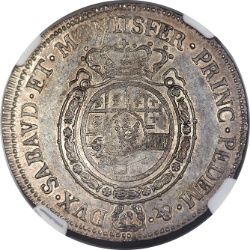 Reverso de ½ (medio) Escudo - Vittorio Amedeo III