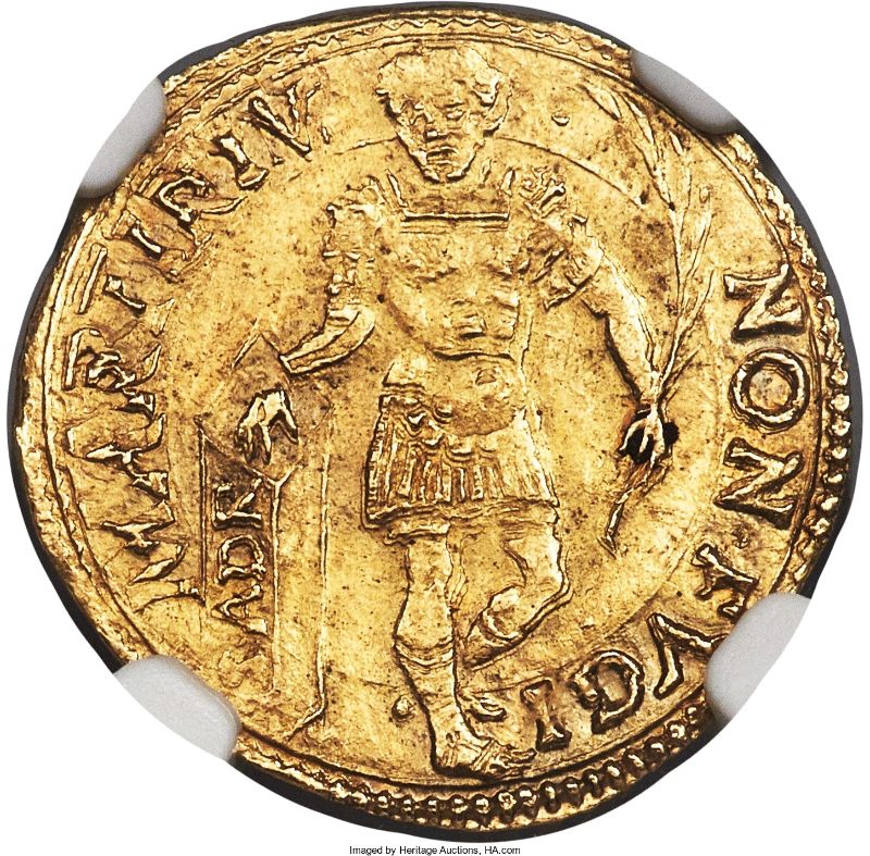 Moneda ½ (medio) Escudo d'oro - Guglielmo Gonzaga | 1550 - 1555 - Reverso Reverso de ½ (medio) Escudo d'oro - Guglielmo Gonzaga