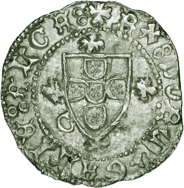 Moneda ½ (medio) Real Grosso- Afonso V (ceca de Ceuta) | 1438 - 1457 - Anverso Anverso de ½ (medio) Real Grosso- Afonso V (ceca de Ceuta)