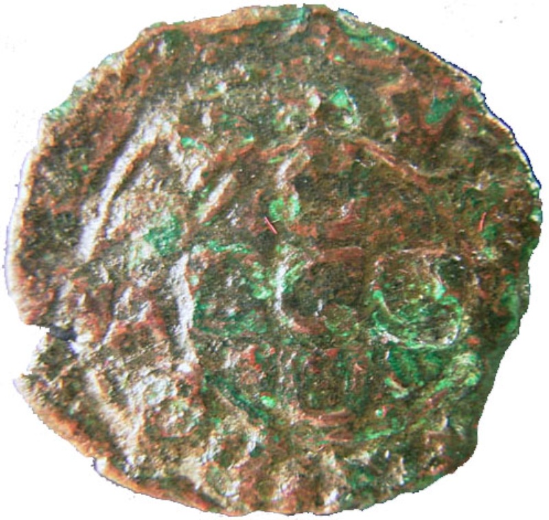 Moneda ½ (medio) Real Preto - Afonso V ("L"; ceca de Lisboa) | 1438 - 1481 - Reverso Reverso de ½ (medio) Real Preto - Afonso V ("L"; ceca de Lisboa)