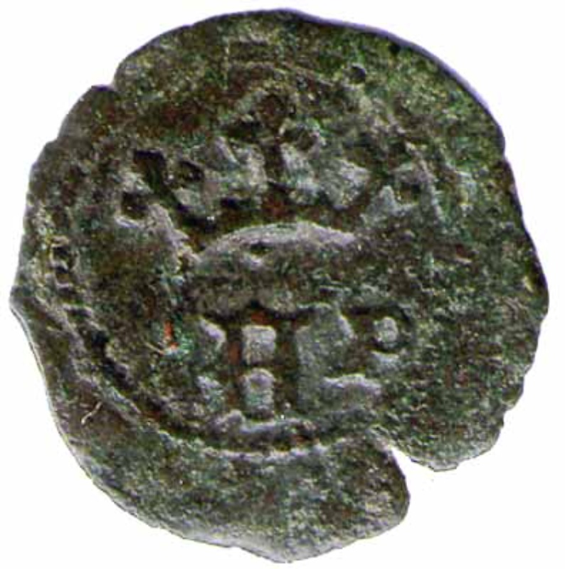 Moneda ½ (medio) Real Preto - Afonso V ("P"; Ceca de Oporto) | 1438 - 1481 - Anverso Anverso de ½ (medio) Real Preto - Afonso V ("P"; Ceca de Oporto)