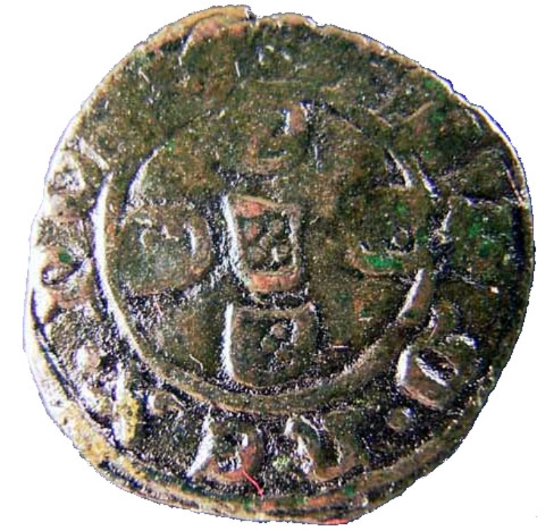 Moneda ½ (medio) Real Preto - Afonso V (Sin carta de ceca) | 1438 - 1481 - Reverso Reverso de ½ (medio) Real Preto - Afonso V (Sin carta de ceca)