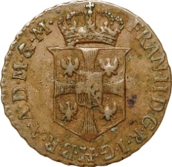 Anverso de ½ (medio) Soldo - Franz II