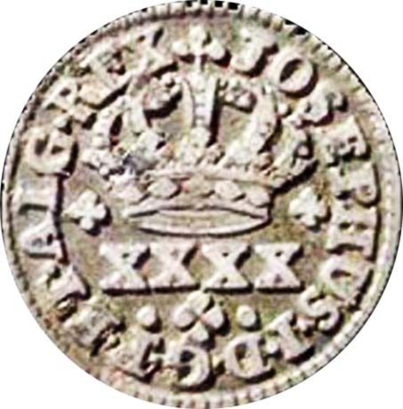 Anverso de ½ (medio) Tostão (50 Reales (Réais)) - José I