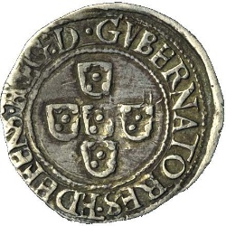 Anverso de ½ (medio) Tostão - Gobernadores