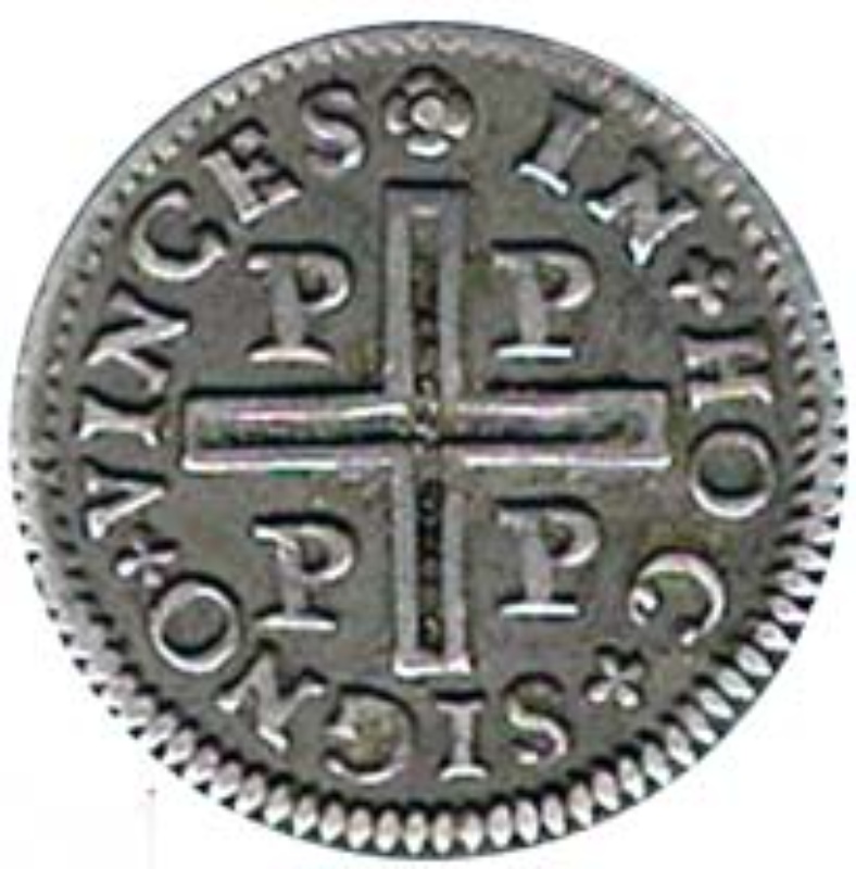 Moneda ½ (medio) Tostão - Pedro II (ceca de Oporto) | 1683 - 1706 - Reverso Reverso de ½ (medio) Tostão - Pedro II (ceca de Oporto)