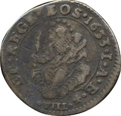 Reverso de ⅛ (octavo) de Escudo